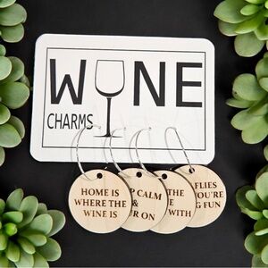 Keep Calm Wine Charms- Cherry